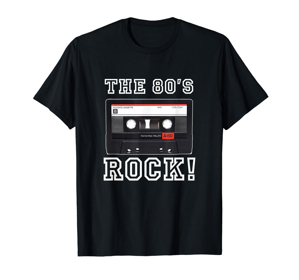 80S Rock Cassette Tape T-Shirt - Aesthetic Graphic for Adults - T-Shirt, Sweatshirt, Hoodie