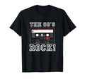 80S Rock Cassette Tape T-Shirt - Aesthetic Graphic for Adults - T-Shirt, Sweatshirt, Hoodie