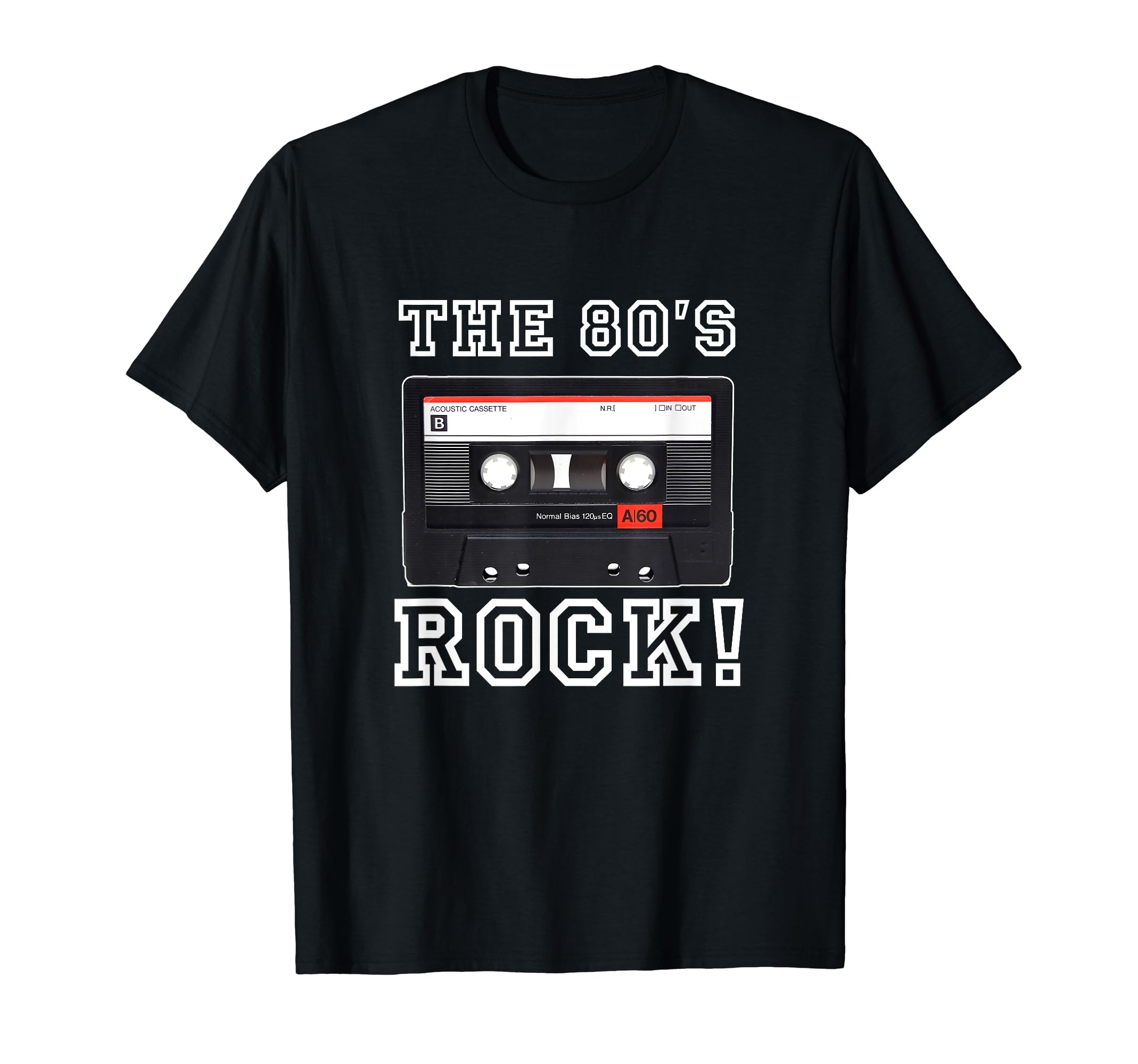80S Rock Cassette Tape T-Shirt - Aesthetic Graphic for Adults - T-Shirt, Sweatshirt, Hoodie