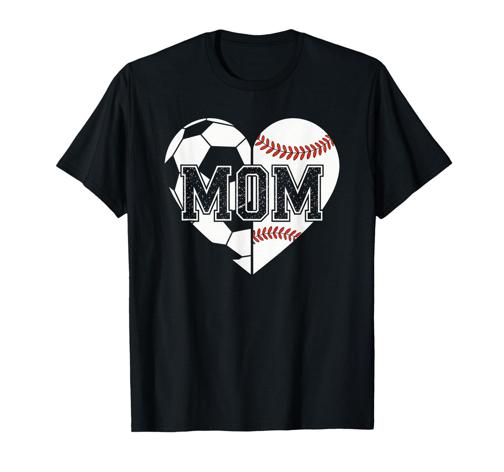 Ball Mom Soccer Football Baseball T-Shirt - Aesthetic Graphic for Adults - T-Shirt, Sweatshirt, Hoodie