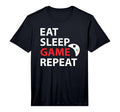 Eat Sleep Game Repeat Video Game T-Shirt - Minimalist Print Unisex - T-Shirt, Sweatshirt, Hoodie