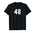 Number 48 80S 90S Soccer Team Jersey T-Shirt - Unique Graphic Men Women - T-Shirt, Sweatshirt, Hoodie