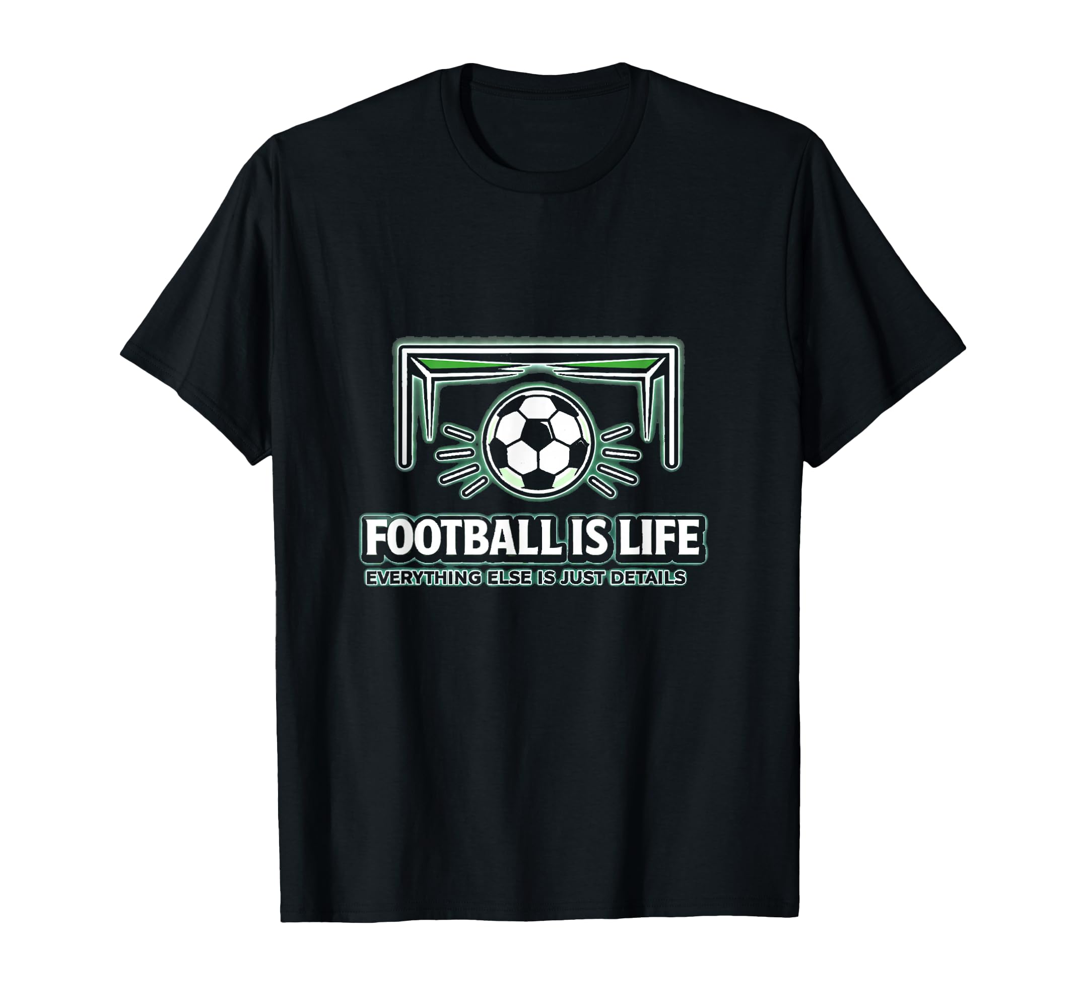 Football Is Life Goal Hmfl Brand Soccer T-Shirt - Minimalist Print Unisex - T-Shirt, Sweatshirt, Hoodie