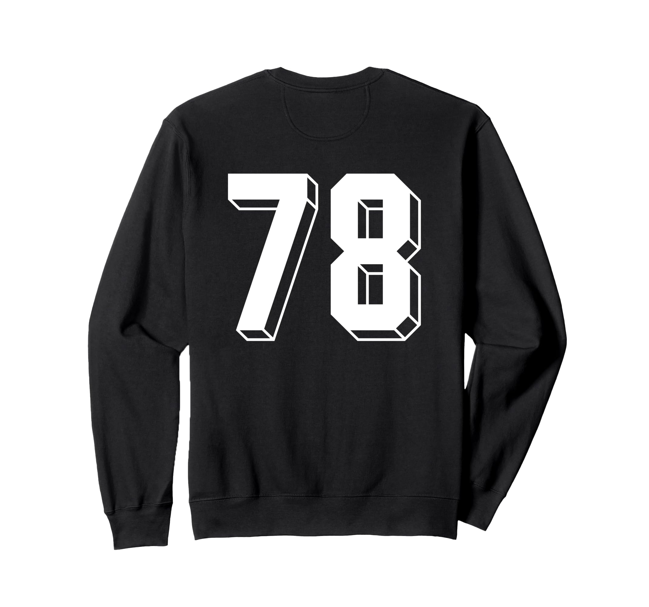 Number 78 Backside 80S 90S Team Sweatshirt - Novelty Apparel Men Women - T-Shirt, Sweatshirt, Hoodie