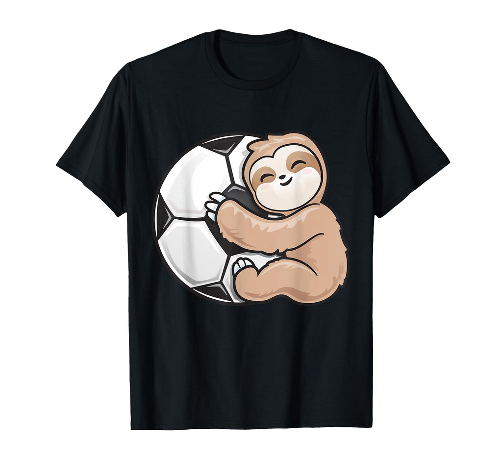 Soccer Football Adorable Sloth Sport Lover T-Shirt - Graphic Print Unisex - T-Shirt, Sweatshirt, Hoodie
