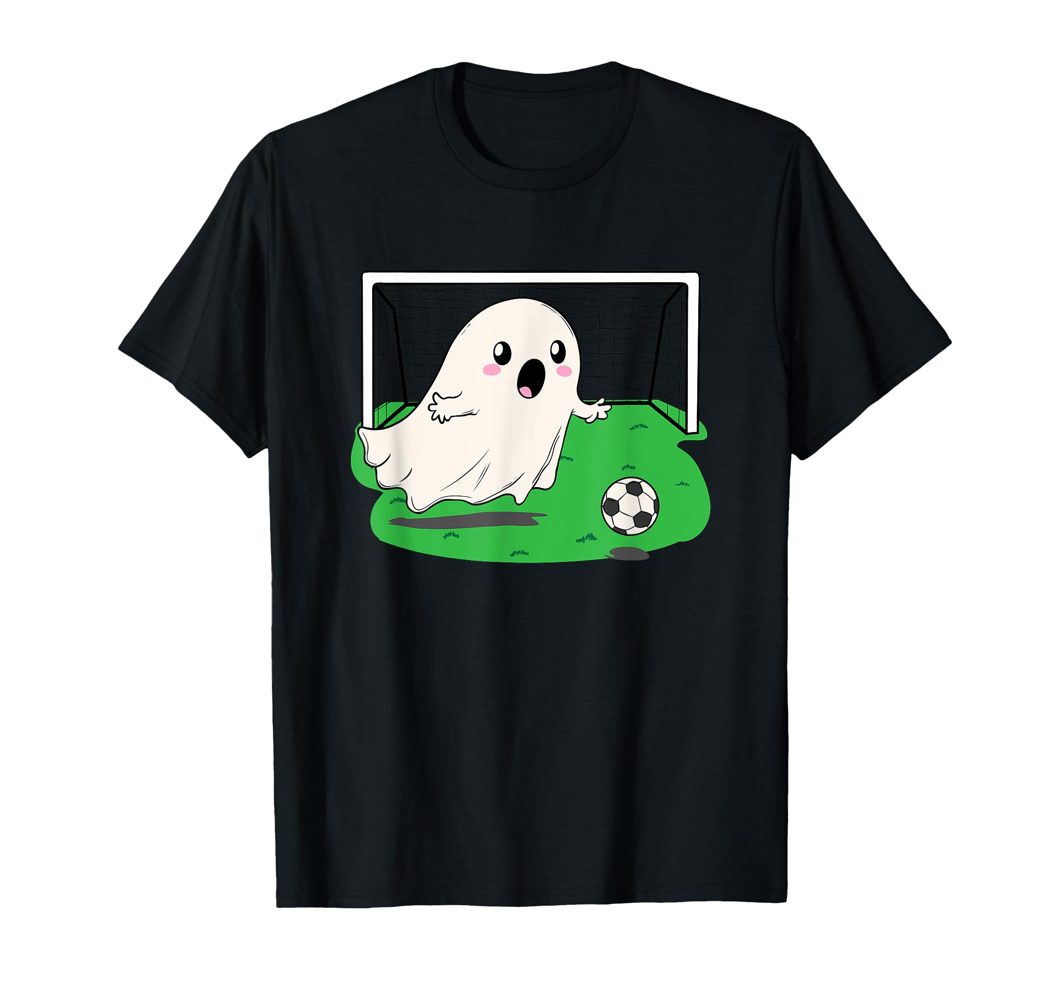 Funny Ghost Soccer Goalie Halloween T-Shirt - Unique Graphic Men Women - T-Shirt, Sweatshirt, Hoodie