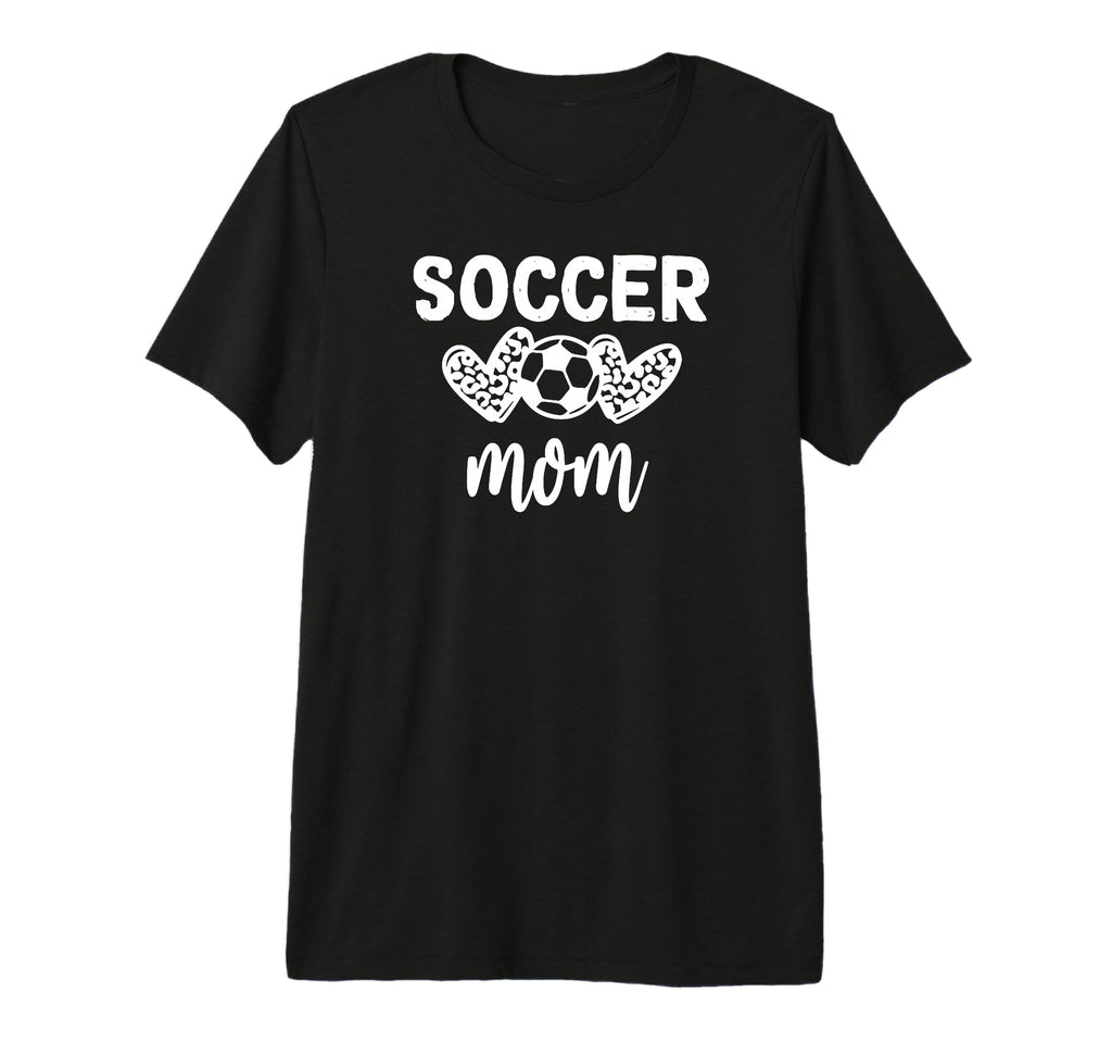 Soccer Mom Leopard Tri Blend T-Shirt - Casual Everyday Wear Men Women - T-Shirt, Sweatshirt, Hoodie
