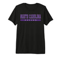 North Carolina Soccer Purple Text Tri T-Shirt - Streetwear Style Unisex - T-Shirt, Sweatshirt, Hoodie