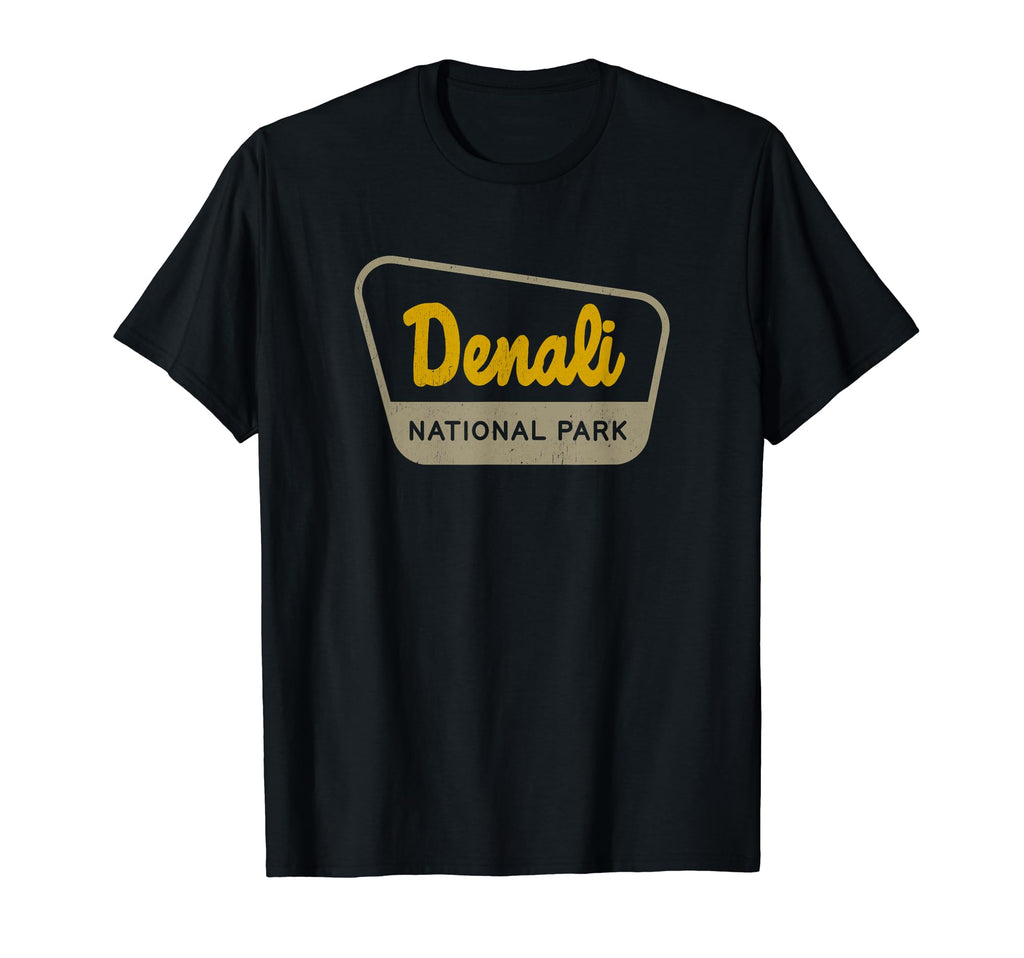 Denali National Park Two Tone Sign T-Shirt - Fun Novelty Design Unisex - T-Shirt, Sweatshirt, Hoodie