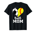 Ball Mom Heart Funny Softball Soccer T-Shirt - Fun Novelty Design Unisex - T-Shirt, Sweatshirt, Hoodie