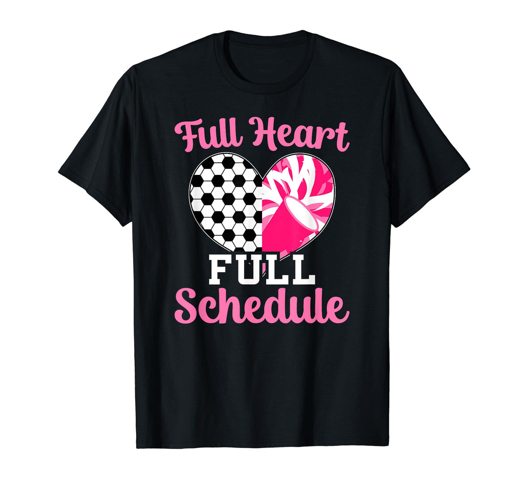 Full Heart Full Schedule Cheer And T-Shirt - Minimalist Print Unisex - T-Shirt, Sweatshirt, Hoodie