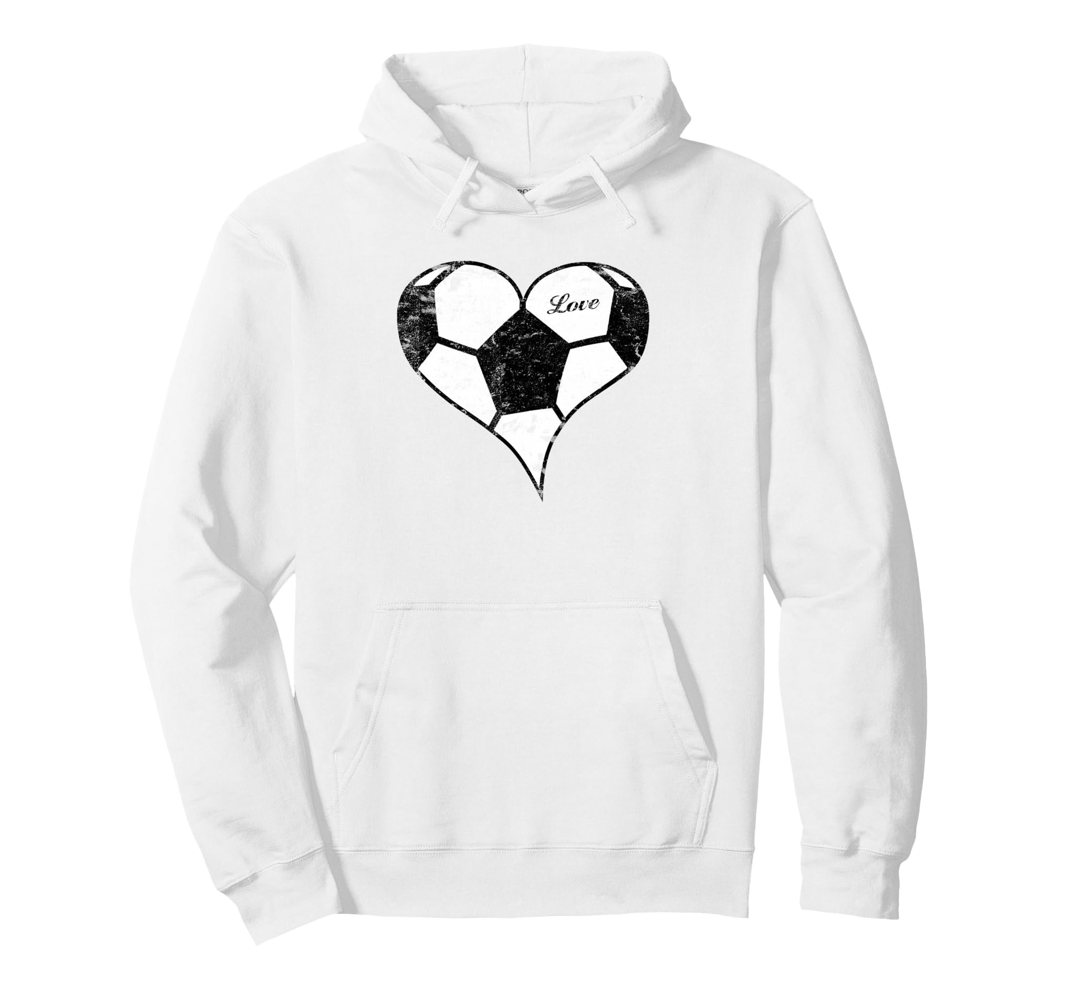 Soccer Love Soccer Heart Soccer Hoodie - Casual Everyday Wear Men Women - T-Shirt, Sweatshirt, Hoodie