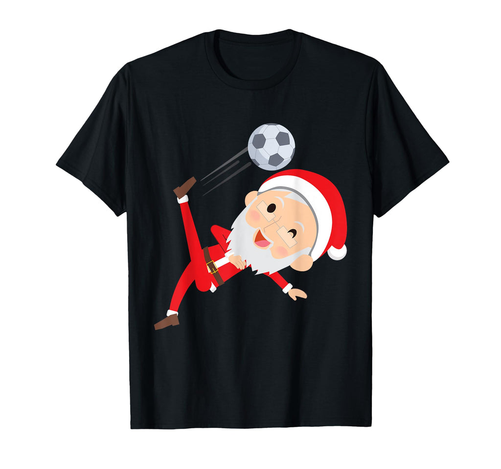 Santa Claus Loves Soccer T-Shirt - Casual Everyday Wear for Adults - T-Shirt, Sweatshirt, Hoodie