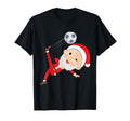 Santa Claus Loves Soccer T-Shirt - Casual Everyday Wear for Adults - T-Shirt, Sweatshirt, Hoodie
