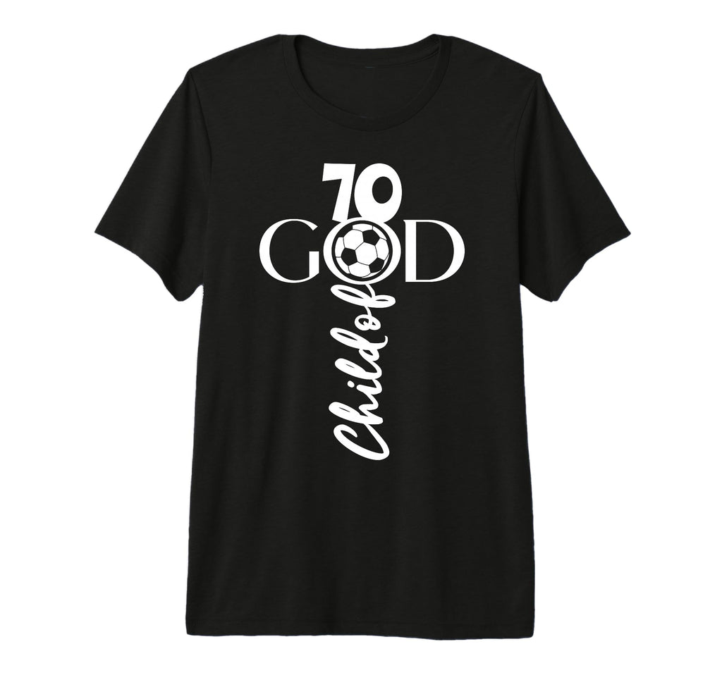 Jesus Christ 70 Years Child God Soccer T-Shirt - Custom Art Print Unisex - T-Shirt, Sweatshirt, Hoodie