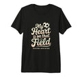 My Heart Soccer Is That Field Mom Tri T-Shirt - Minimalist Print Unisex - T-Shirt, Sweatshirt, Hoodie