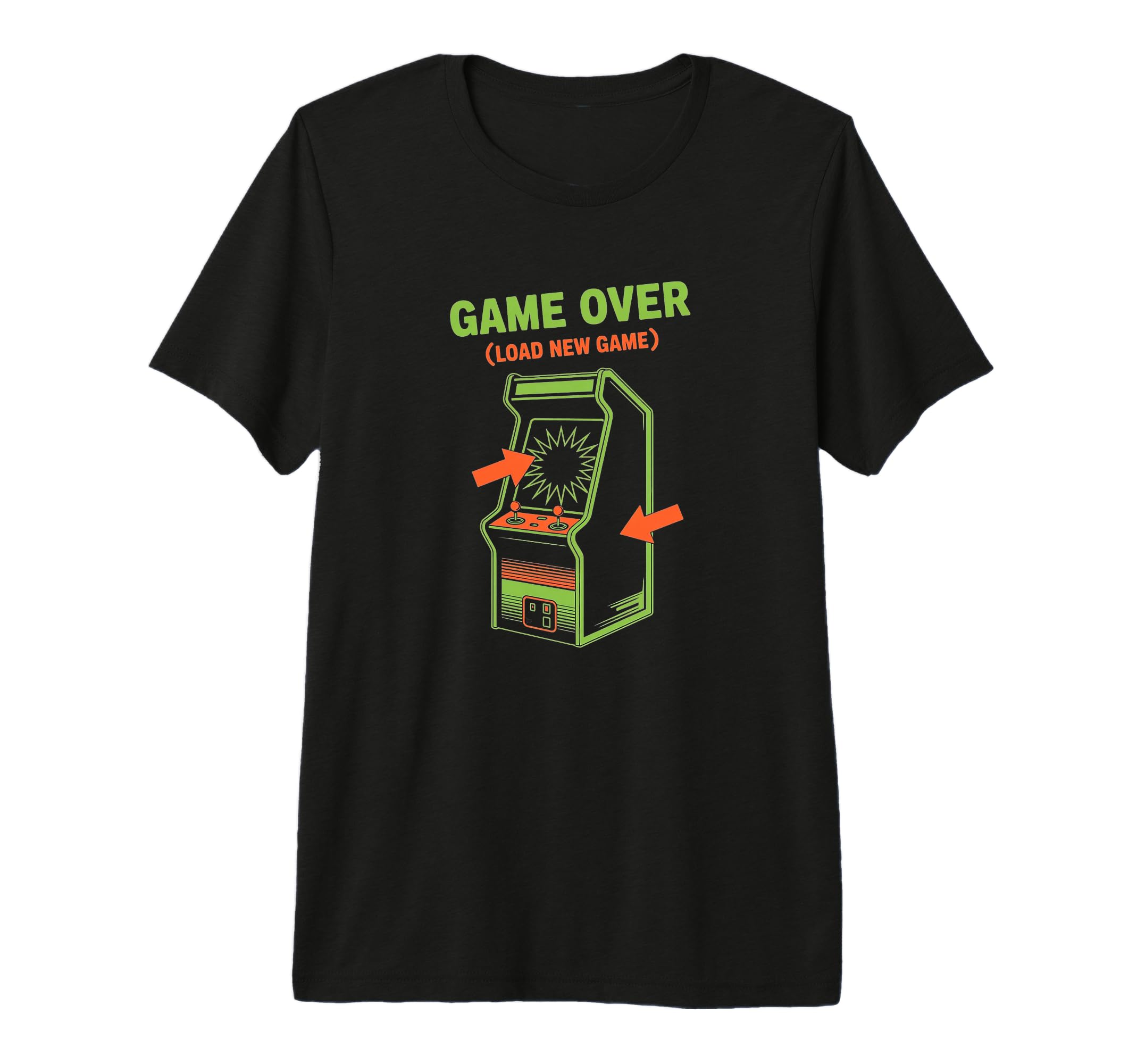 Game Over Load New Game Arcade Gamer T-Shirt - Aesthetic Graphic Unisex - T-Shirt, Sweatshirt, Hoodie