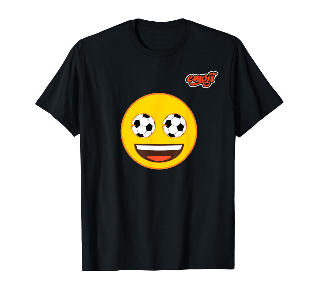 Soccer Eyes Face Flat T-Shirt - Custom Art Print Men Women - T-Shirt, Sweatshirt, Hoodie