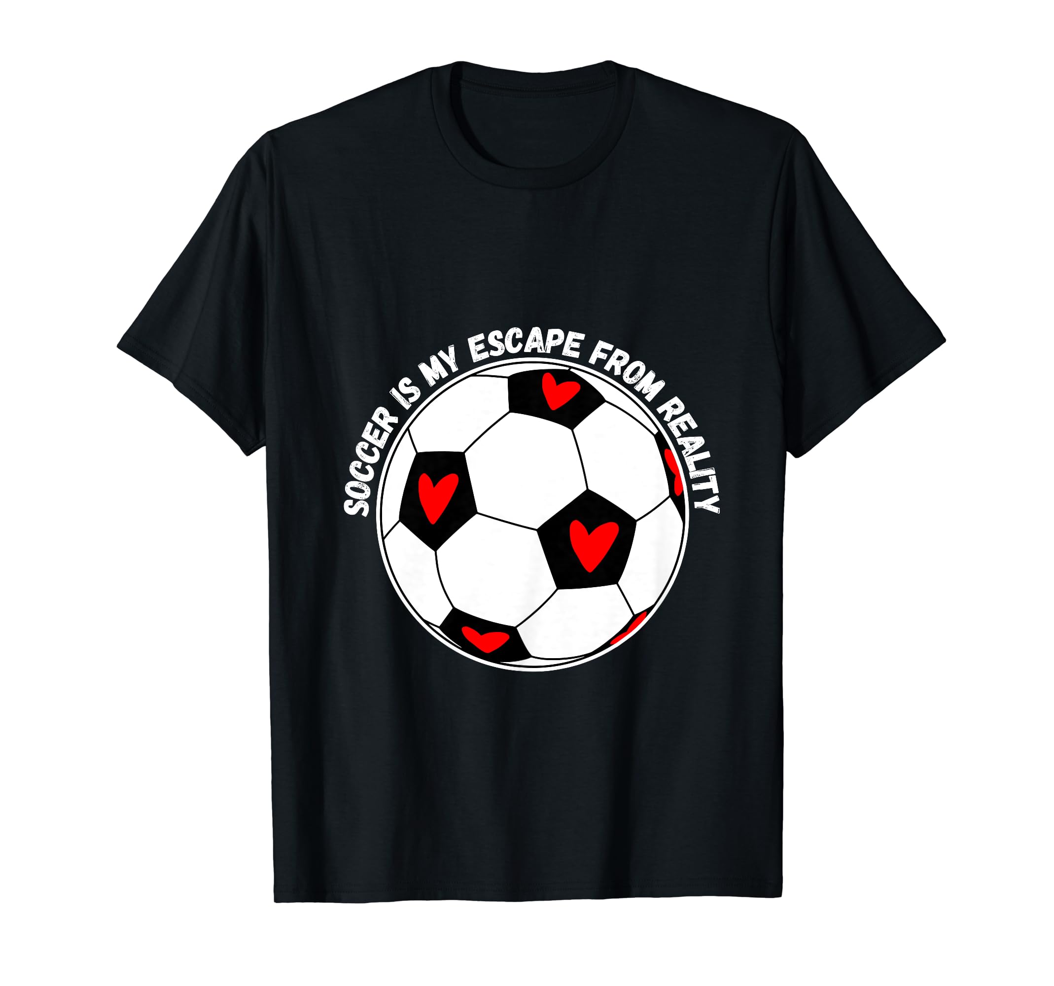 Soccer Is My Escape From Reality T-Shirt - Aesthetic Graphic Unisex - T-Shirt, Sweatshirt, Hoodie