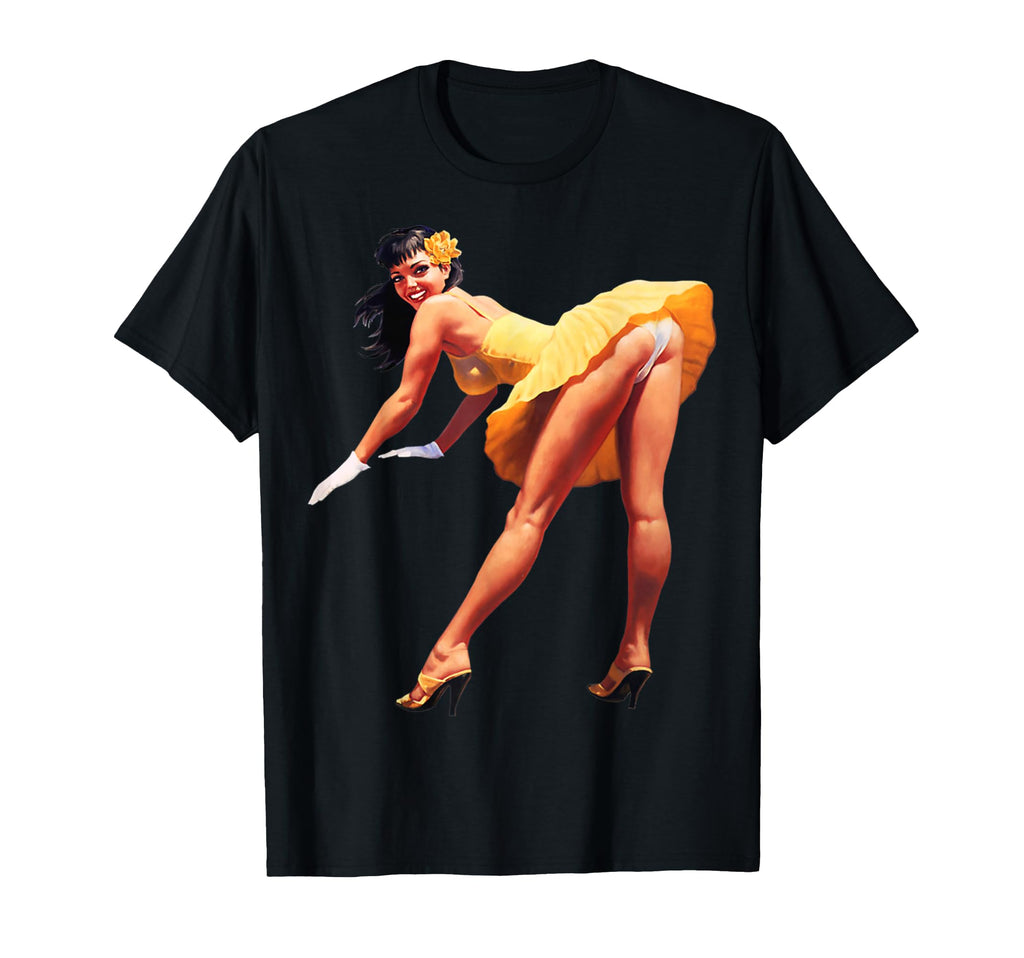 Pinup Sexy Dress T-Shirt - Graphic Print Men Women - T-Shirt, Sweatshirt, Hoodie