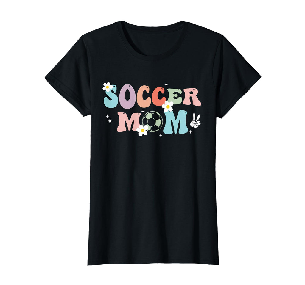 Groovy Soccer Mom Soccer Mama Mom T-Shirt - Aesthetic Graphic for Adults - T-Shirt, Sweatshirt, Hoodie