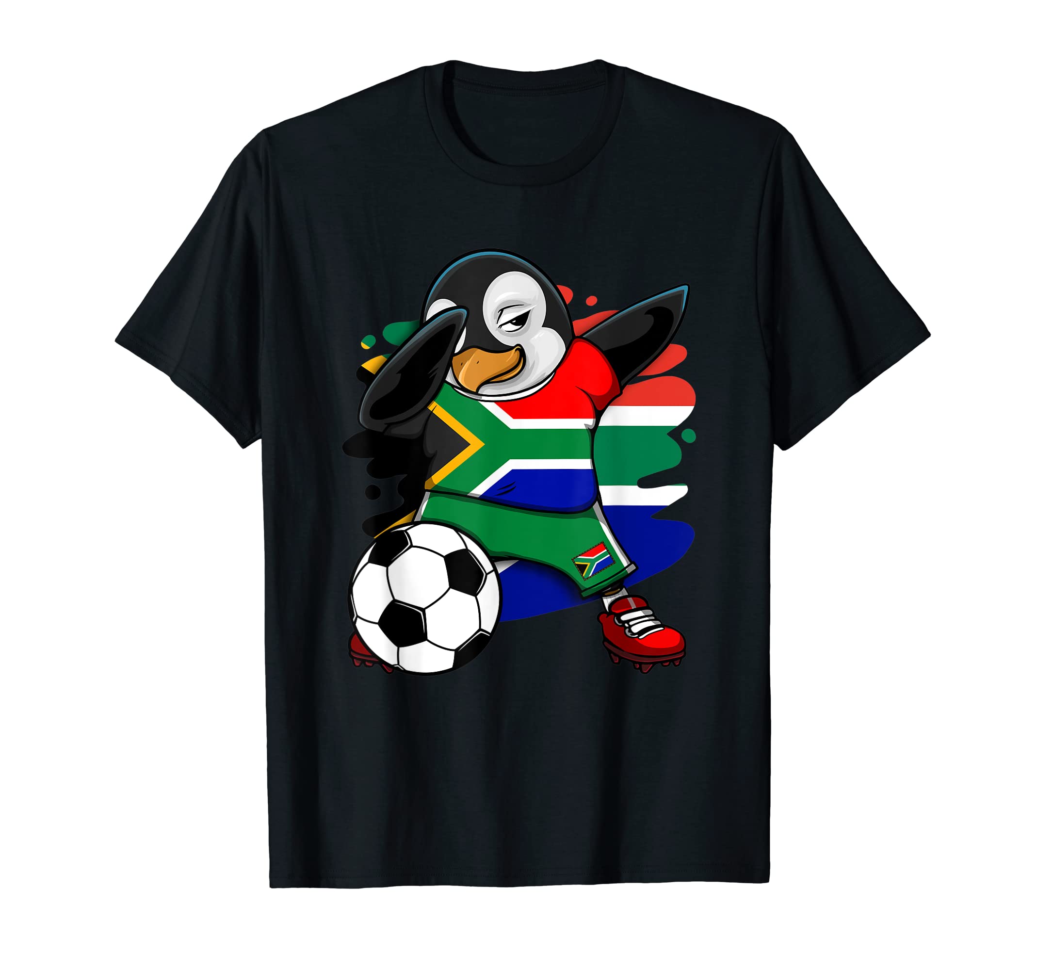 Dabbing Penguin South Africa Soccer T-Shirt - Streetwear Style Men Women - T-Shirt, Sweatshirt, Hoodie