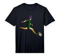 Soccer Player Kicking Skull Lazy T-Shirt - Novelty Apparel for Adults - T-Shirt, Sweatshirt, Hoodie