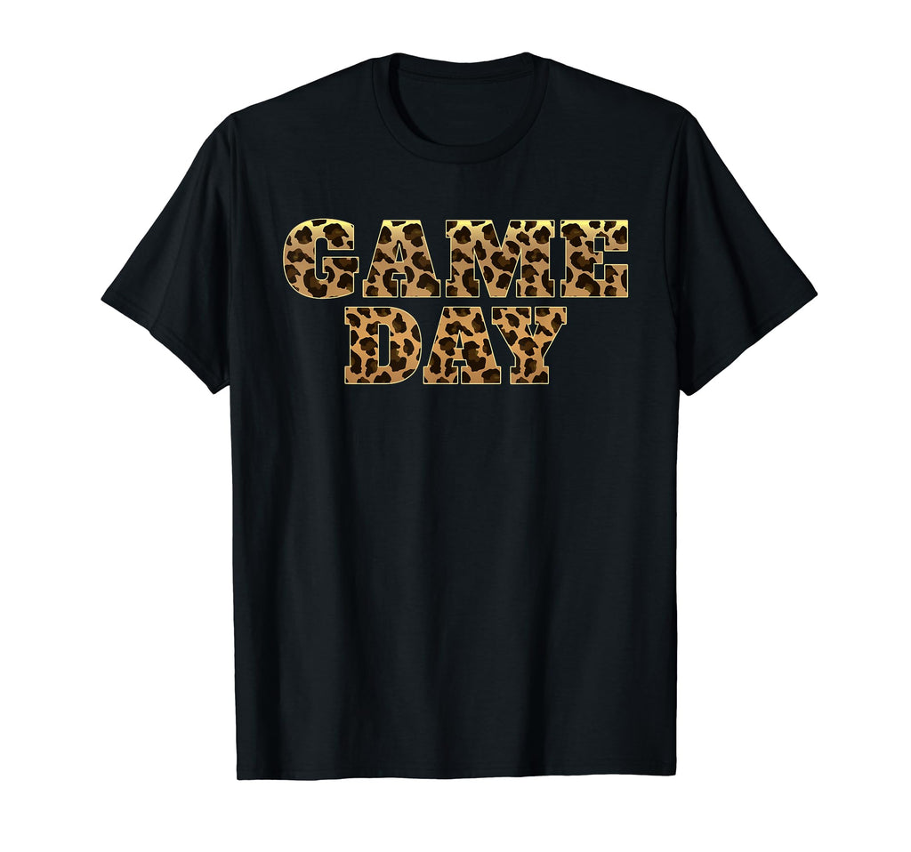 Leopard Game Day American Football T-Shirt - Aesthetic Graphic for Adults - T-Shirt, Sweatshirt, Hoodie