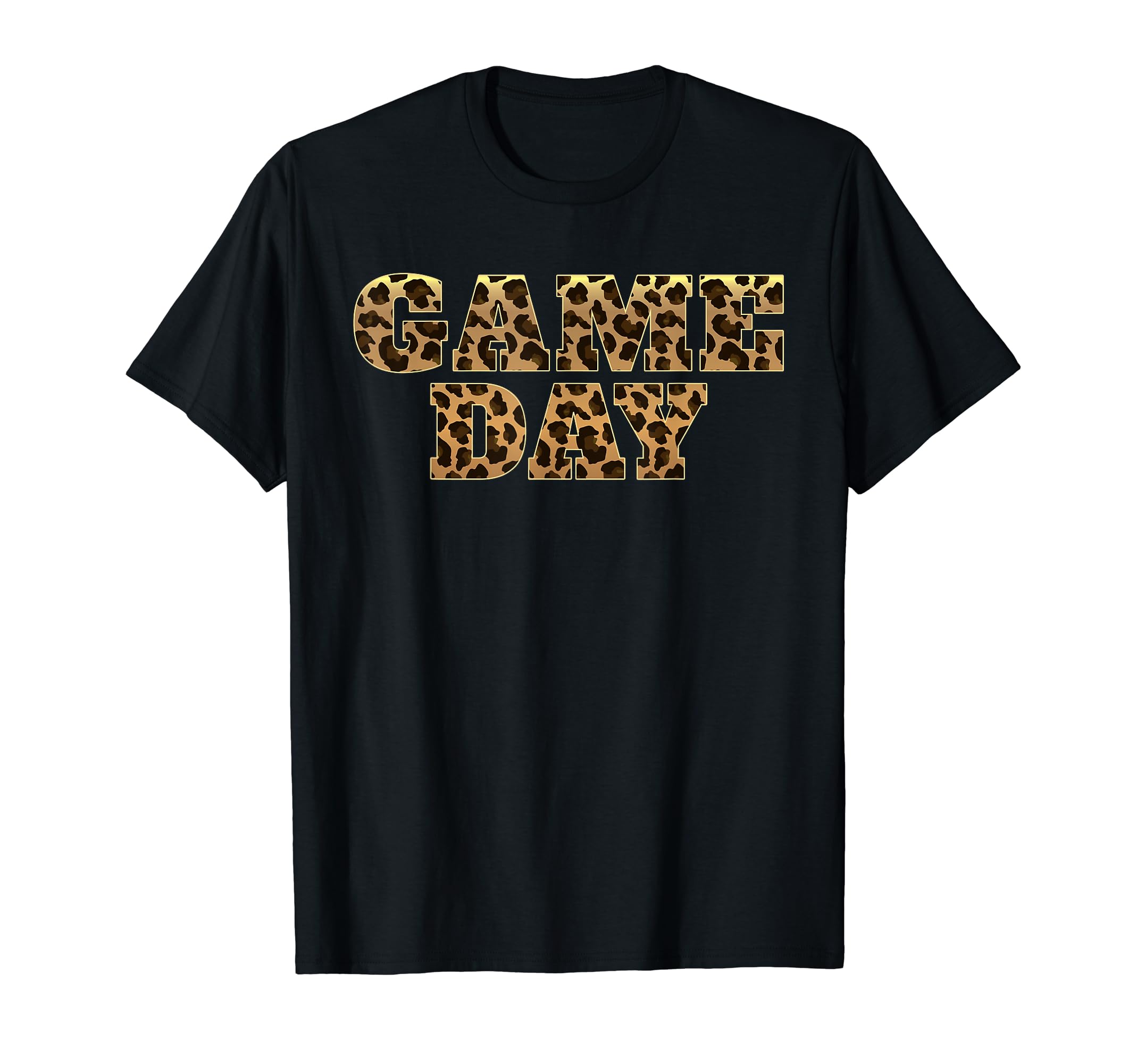 Leopard Game Day American Football T-Shirt - Minimalist Print for Adults - T-Shirt, Sweatshirt, Hoodie
