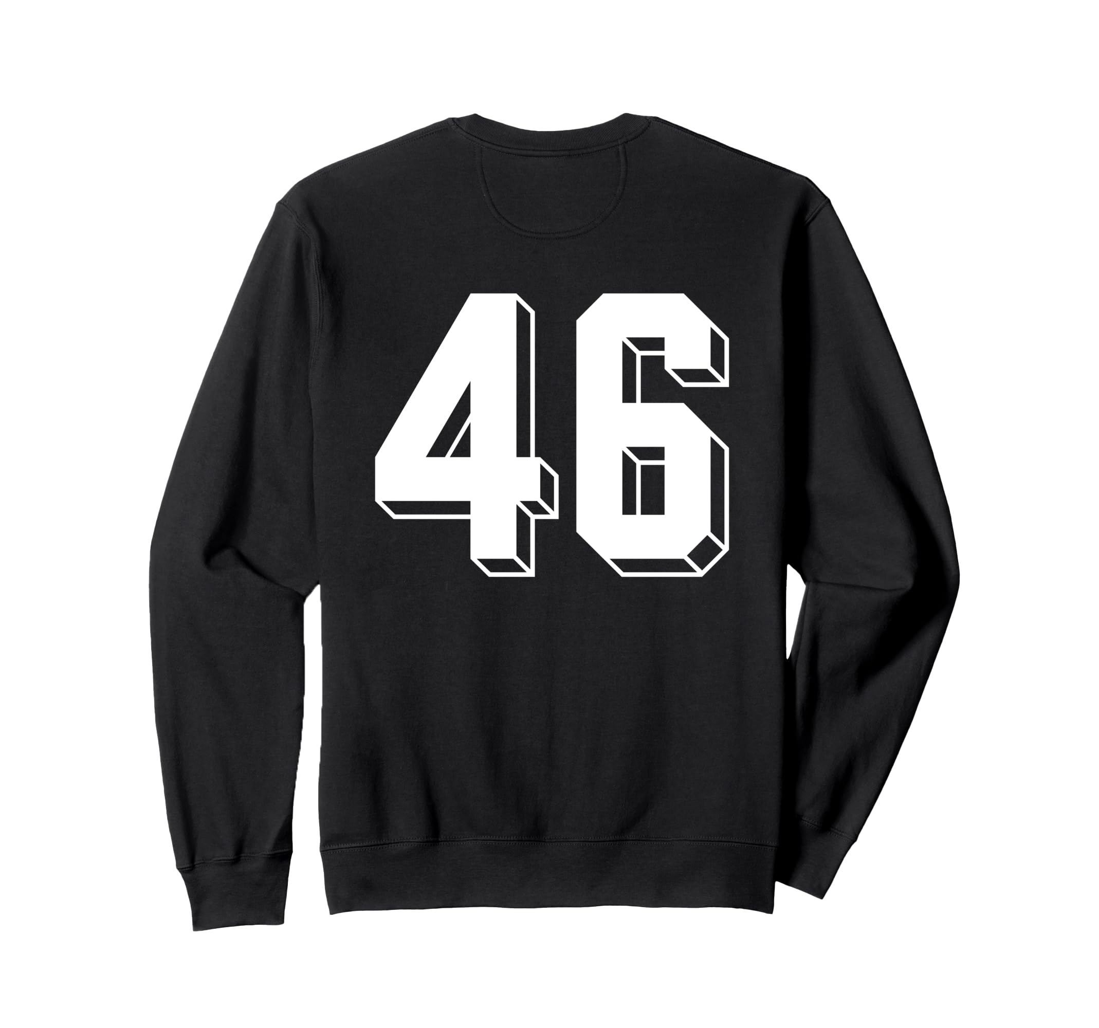 Number 46 Backside 80S 90S Team Sweatshirt - Novelty Apparel for Adults - T-Shirt, Sweatshirt, Hoodie