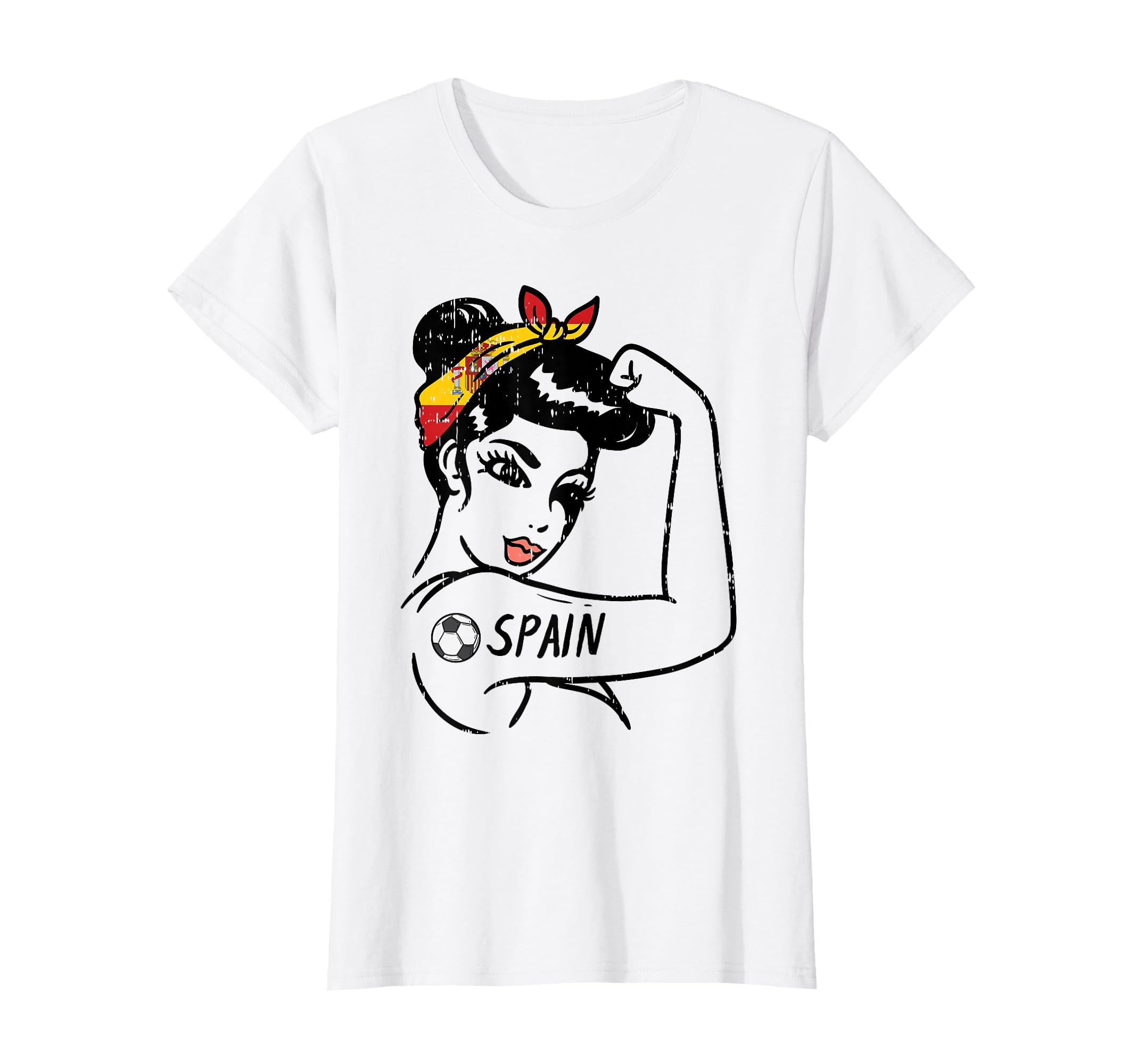 Unbreakable Spanish Flag Spain Soccer T-Shirt - Minimalist Print Men Women - T-Shirt, Sweatshirt, Hoodie