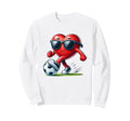 Funny Valentines Soccer Lover Sweatshirt - Graphic Print Men Women - T-Shirt, Sweatshirt, Hoodie