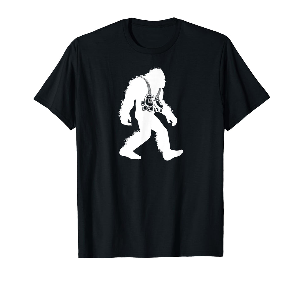 Bigfoot Rollerskate Sasquatch Skating T-Shirt - Streetwear Style for Adults - T-Shirt, Sweatshirt, Hoodie
