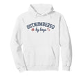 Outnumbered Mom Football Mom Goose Hoodie - Fun Novelty Design Men Women - T-Shirt, Sweatshirt, Hoodie