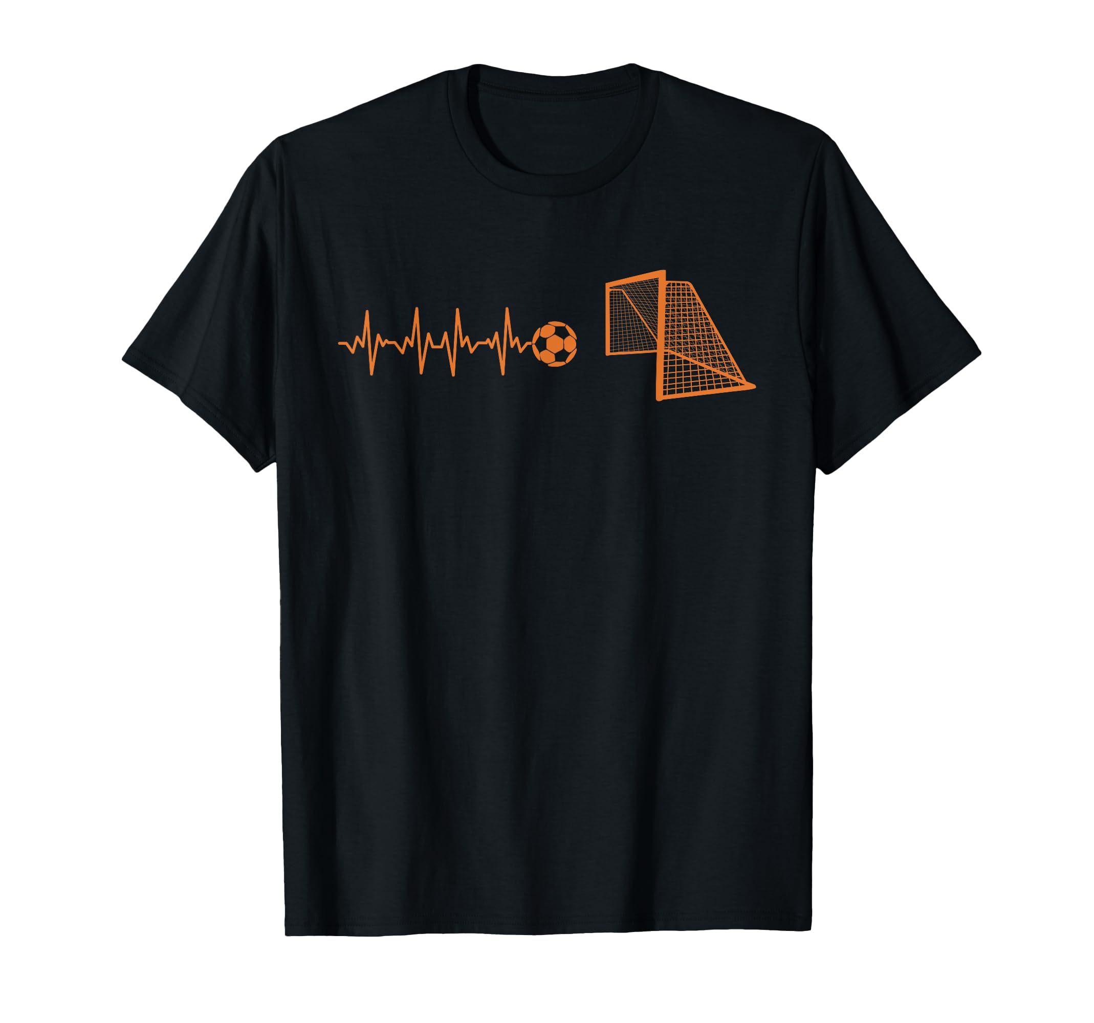 Funny Soccer Heartbeat Ecg Football T-Shirt - Unique Graphic Men Women - T-Shirt, Sweatshirt, Hoodie