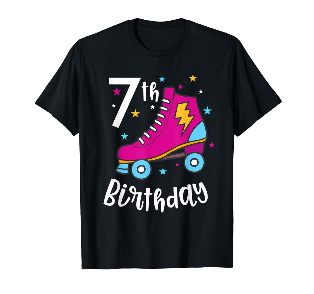 7Th Birthday Roller Skate T-Shirt - Streetwear Style for Adults - T-Shirt, Sweatshirt, Hoodie