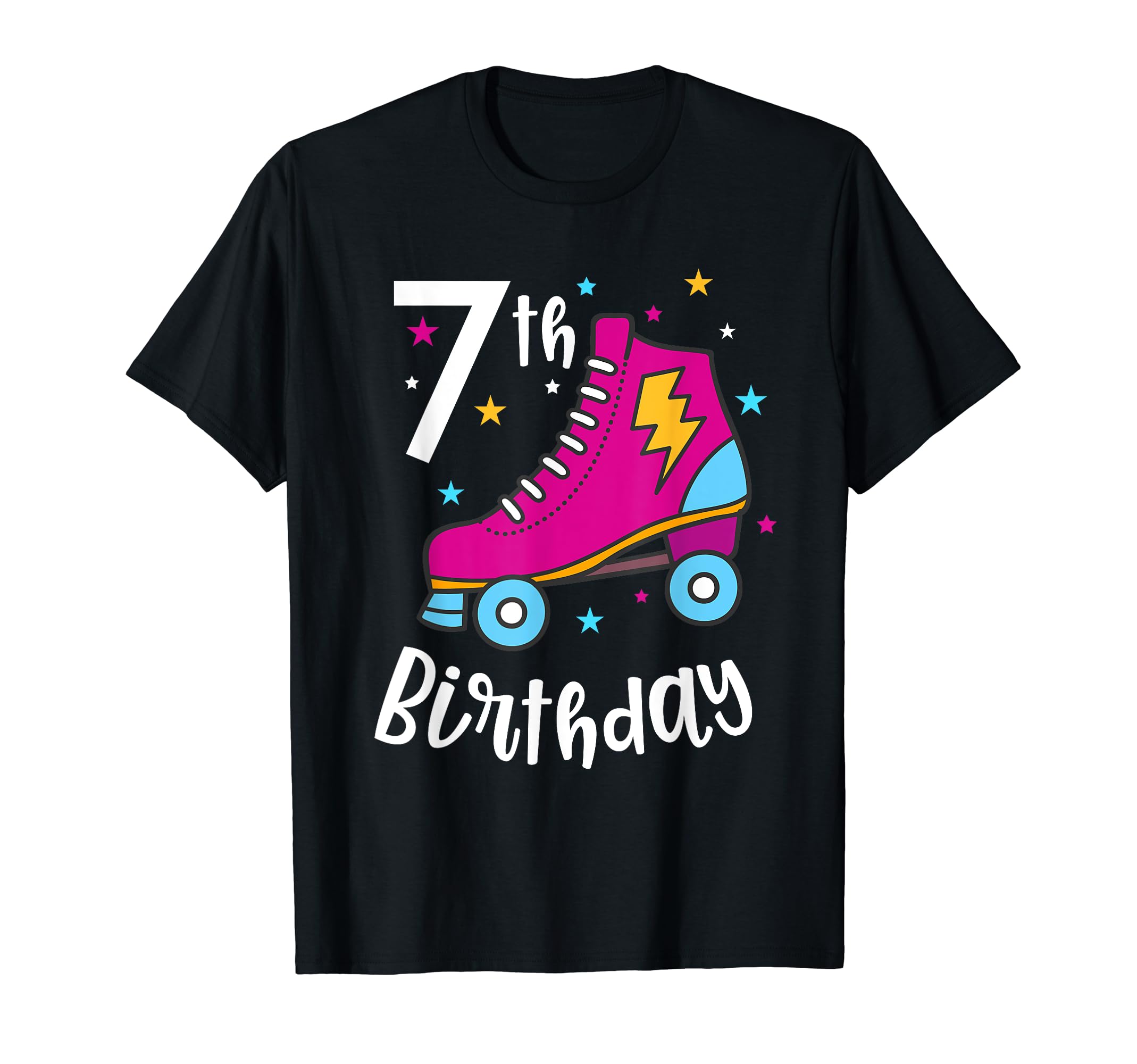 7Th Birthday Roller Skate T-Shirt - Streetwear Style for Adults - T-Shirt, Sweatshirt, Hoodie