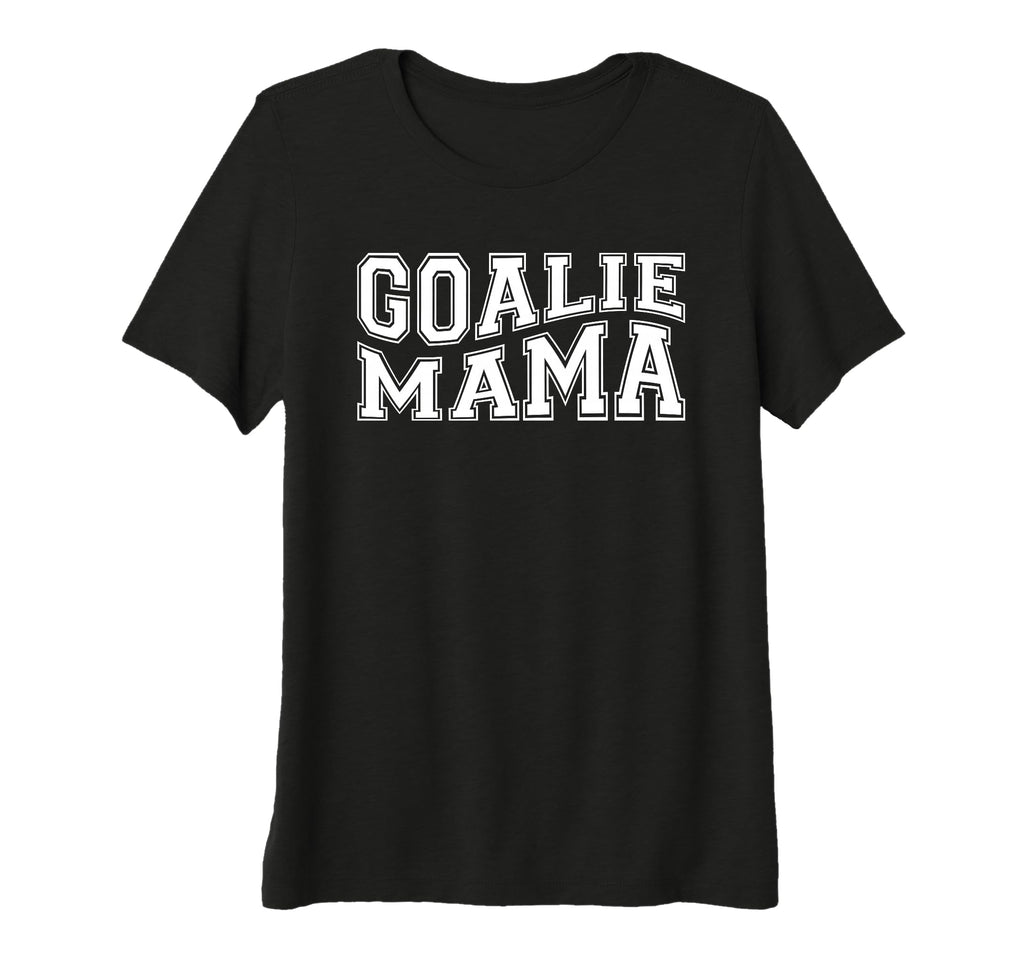 Womens Goalie Mama Goalie Mom Lacrosse T-Shirt - Novelty Apparel Unisex - T-Shirt, Sweatshirt, Hoodie