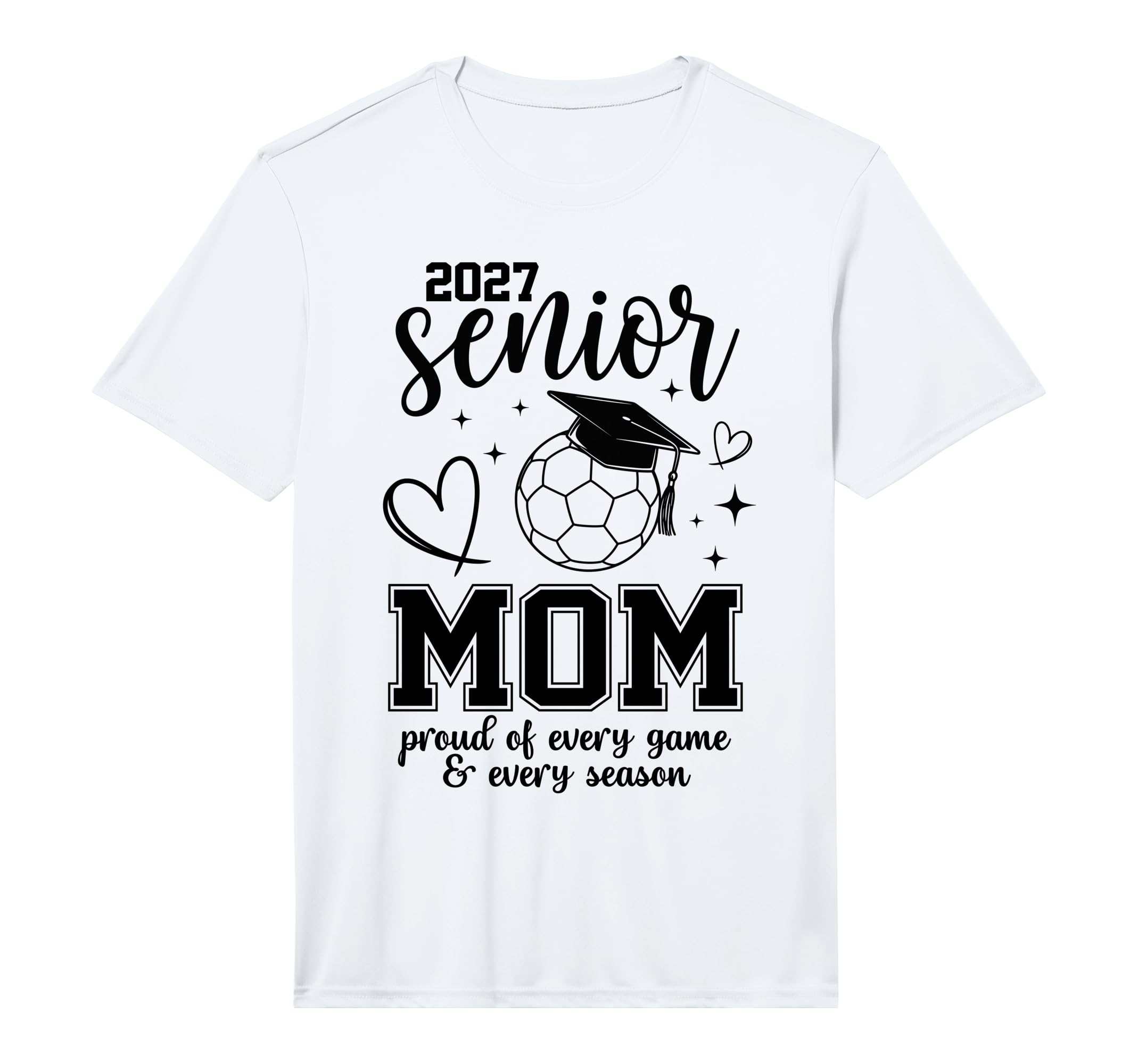 2027 Senior Soccer Mom Proud Family T-Shirt - Trendy Graphic for Adults - T-Shirt, Sweatshirt, Hoodie