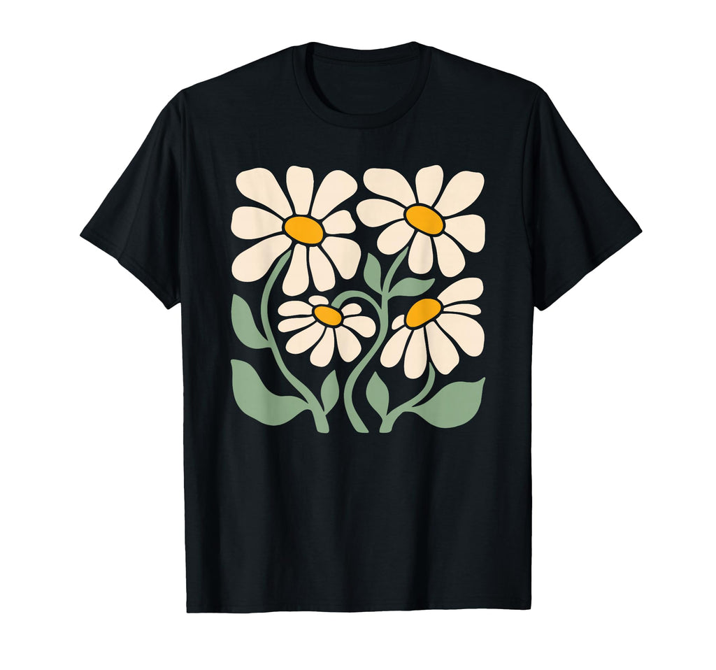 Daisy Flowers Minimal Floral T-Shirt - Fun Novelty Design Unisex - T-Shirt, Sweatshirt, Hoodie