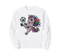 Funny Soccer Unicorn Just Who Loves Sweatshirt - Minimalist Print Unisex - T-Shirt, Sweatshirt, Hoodie