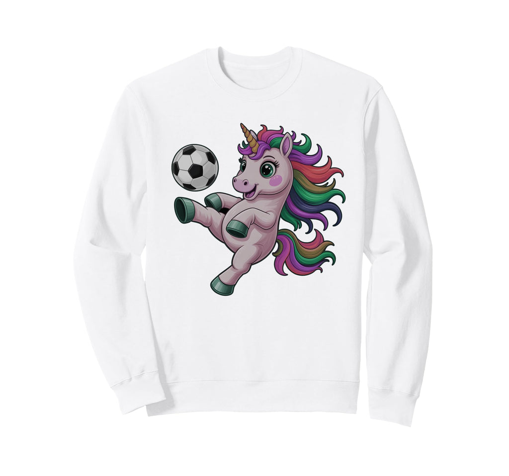 Funny Soccer Unicorn Just Who Loves Sweatshirt - Graphic Print Men Women - T-Shirt, Sweatshirt, Hoodie
