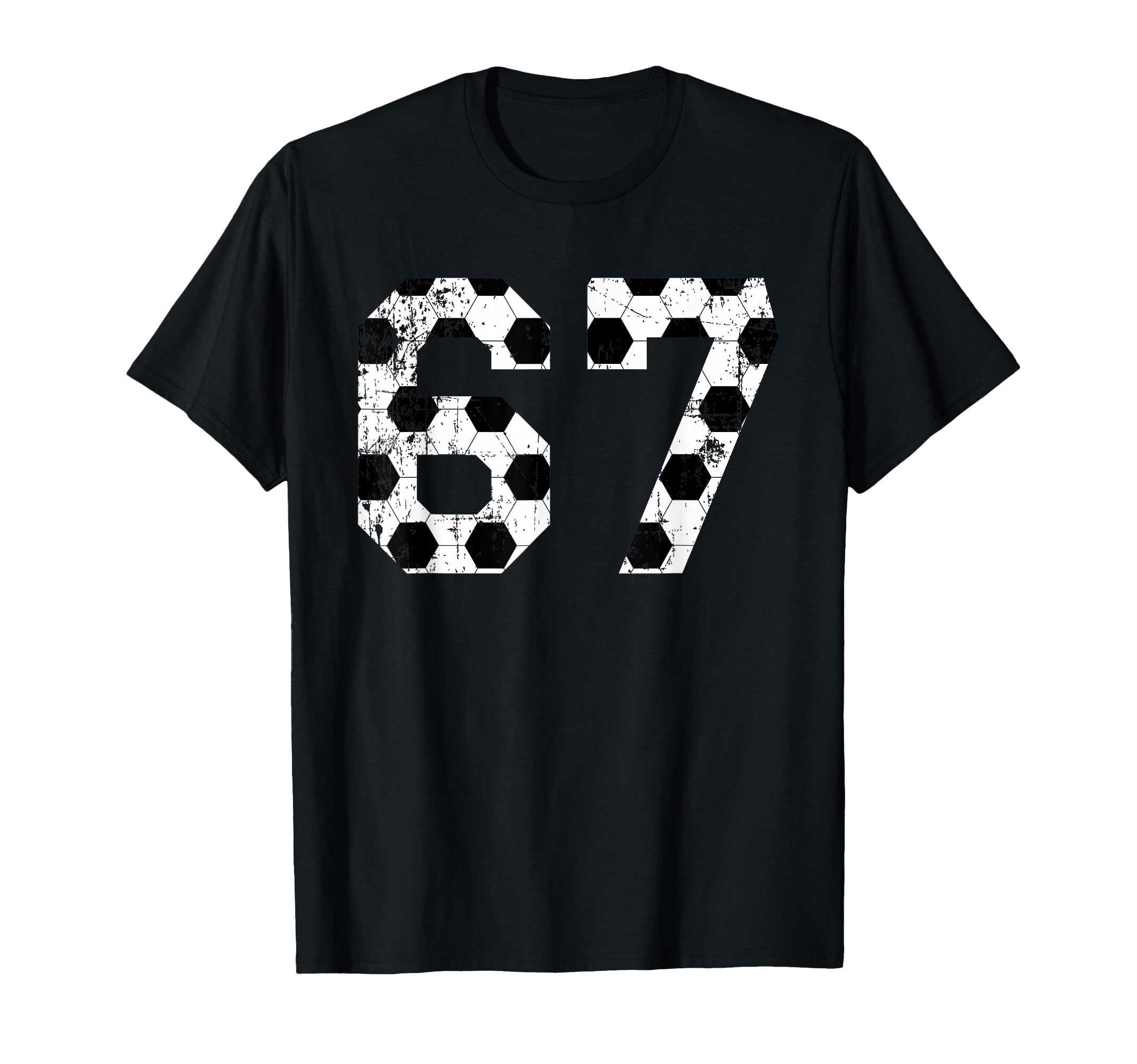 Soccer 67 Jersey Number T-Shirt - Novelty Apparel Unisex - T-Shirt, Sweatshirt, Hoodie