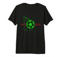 Soccer Ball Heartbeat Players And T-Shirt - Novelty Apparel for Adults - T-Shirt, Sweatshirt, Hoodie