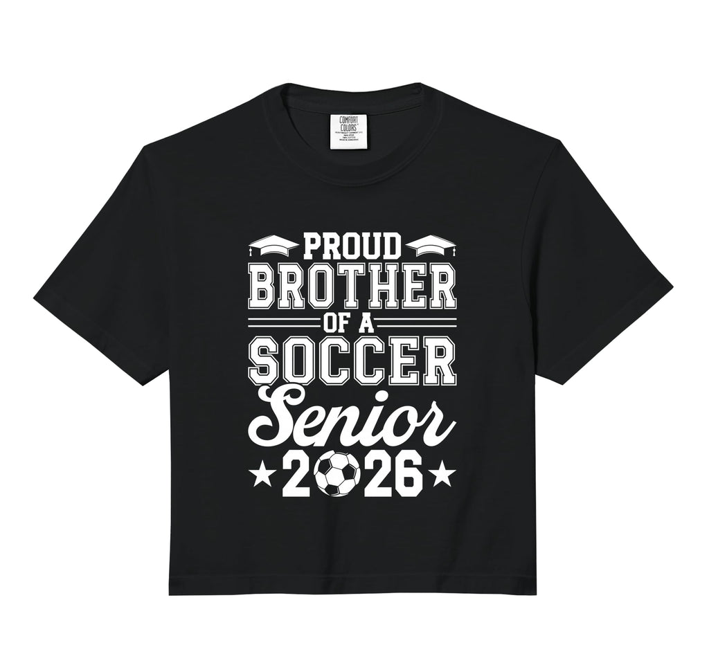 Proud Brother 2026 Senior Soccer Hoodie - Graphic Print for Adults - T-Shirt, Sweatshirt, Hoodie