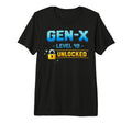 Gen X Level 48 Unlocked Gamer Birthday T-Shirt - Graphic Print for Adults - T-Shirt, Sweatshirt, Hoodie