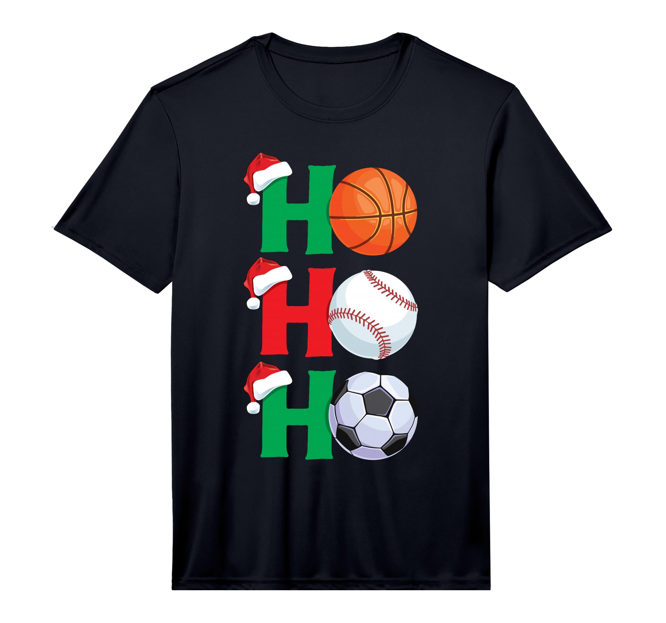 Ho Ho Ho Sports Basketball T-Shirt - Casual Everyday Wear Men Women - T-Shirt, Sweatshirt, Hoodie