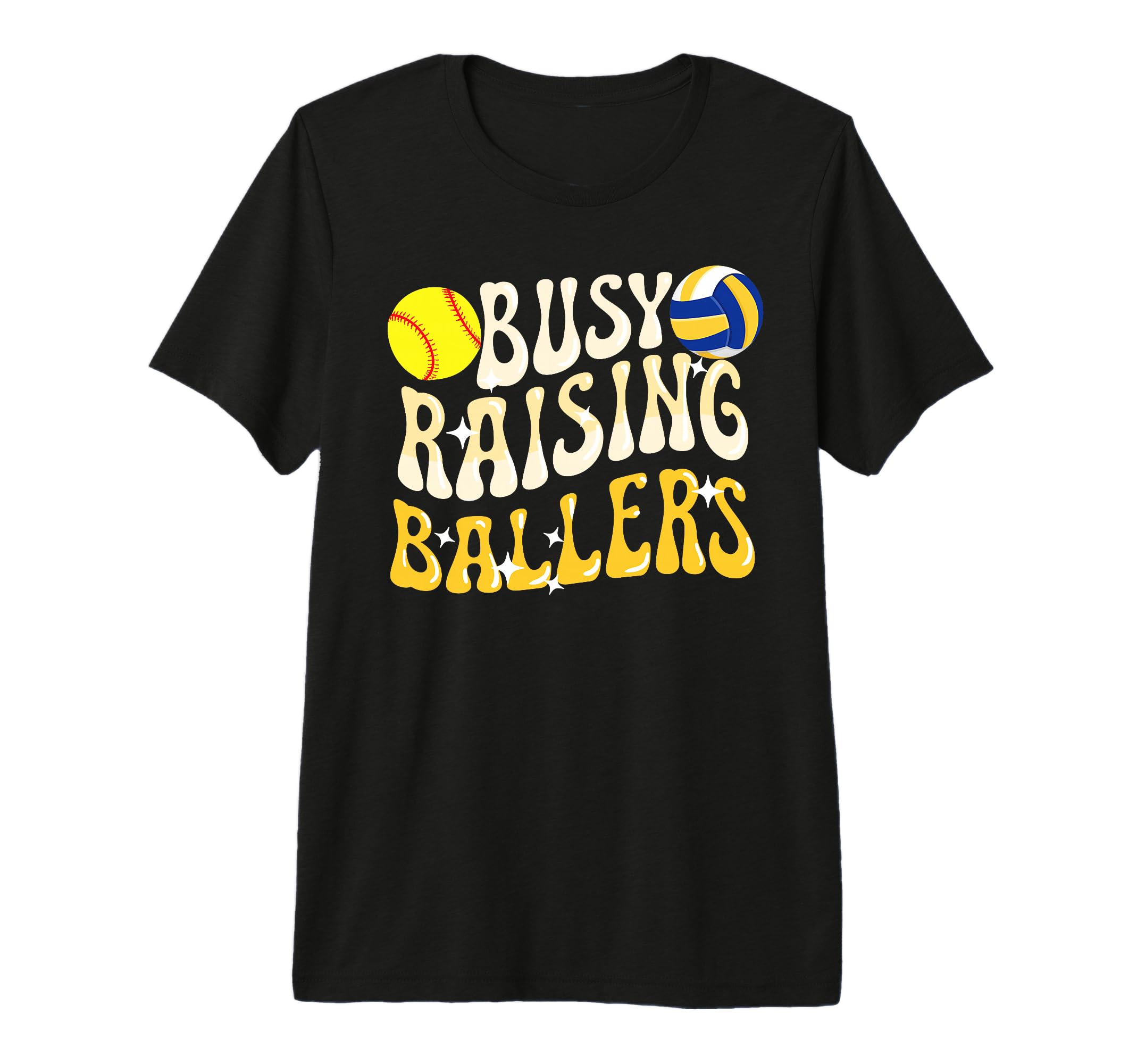 Busy Raising Ballers Volleyball T-Shirt - Streetwear Style for Adults - T-Shirt, Sweatshirt, Hoodie