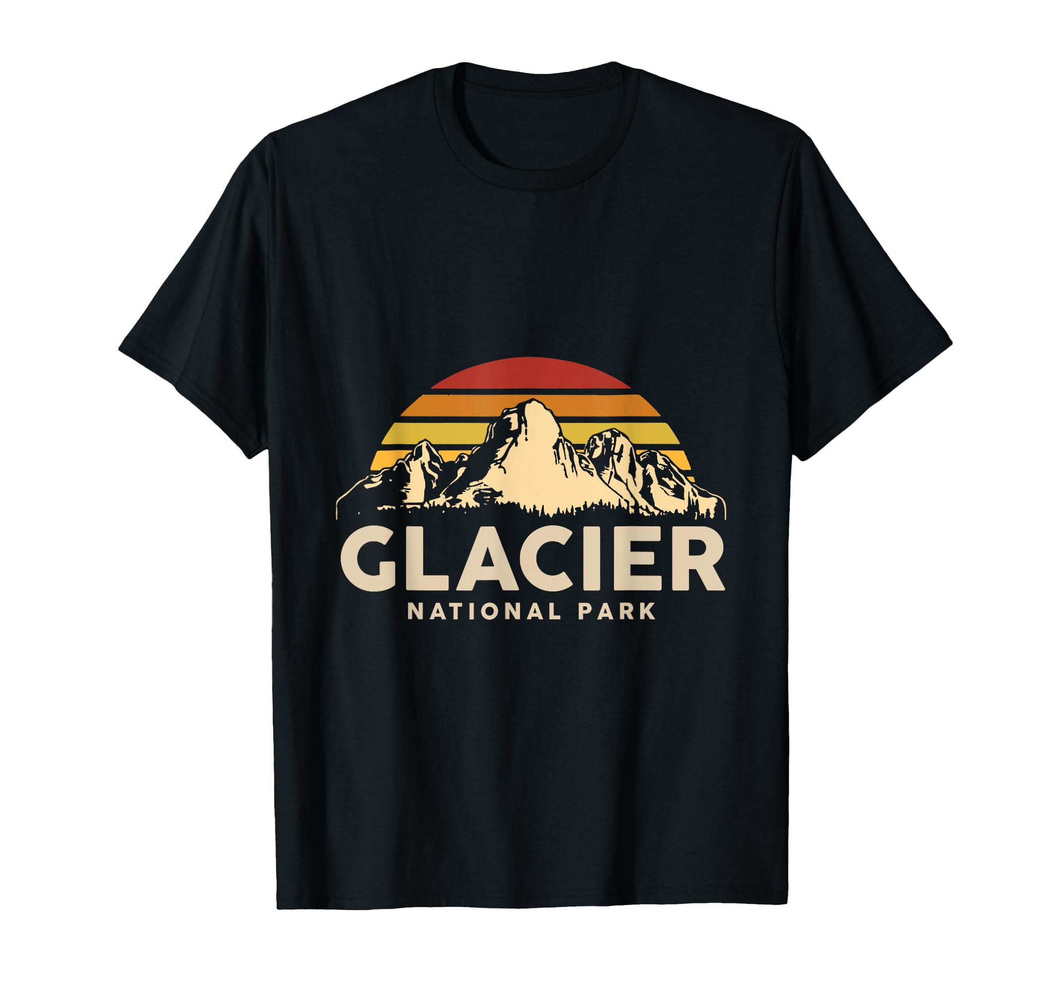 Glacier National Park Souvenir Montana T-Shirt - Minimalist Print Unisex - T-Shirt, Sweatshirt, Hoodie