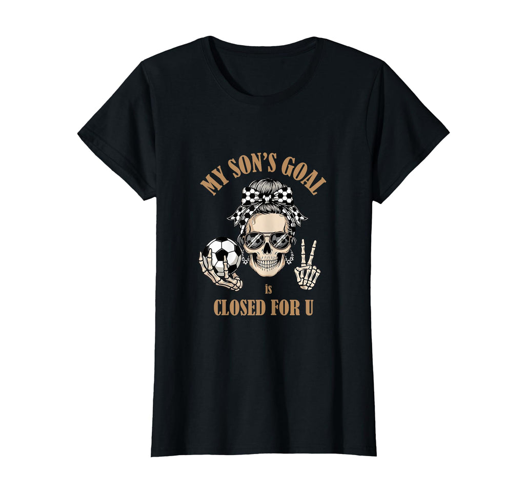 Funny Skeleton Messy Bun Soccer Mommy T-Shirt - Unique Graphic Men Women - T-Shirt, Sweatshirt, Hoodie